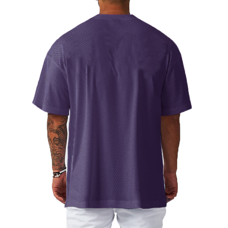 Men's Oversized Drop-Shoulder Gym T-Shirt, image 14 of 24