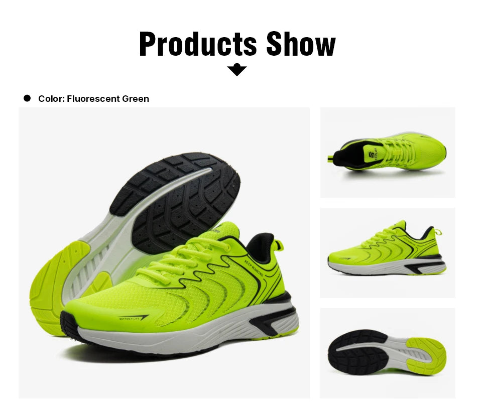 Baasploa Men Professional Running Shoes New Mesh Breathable