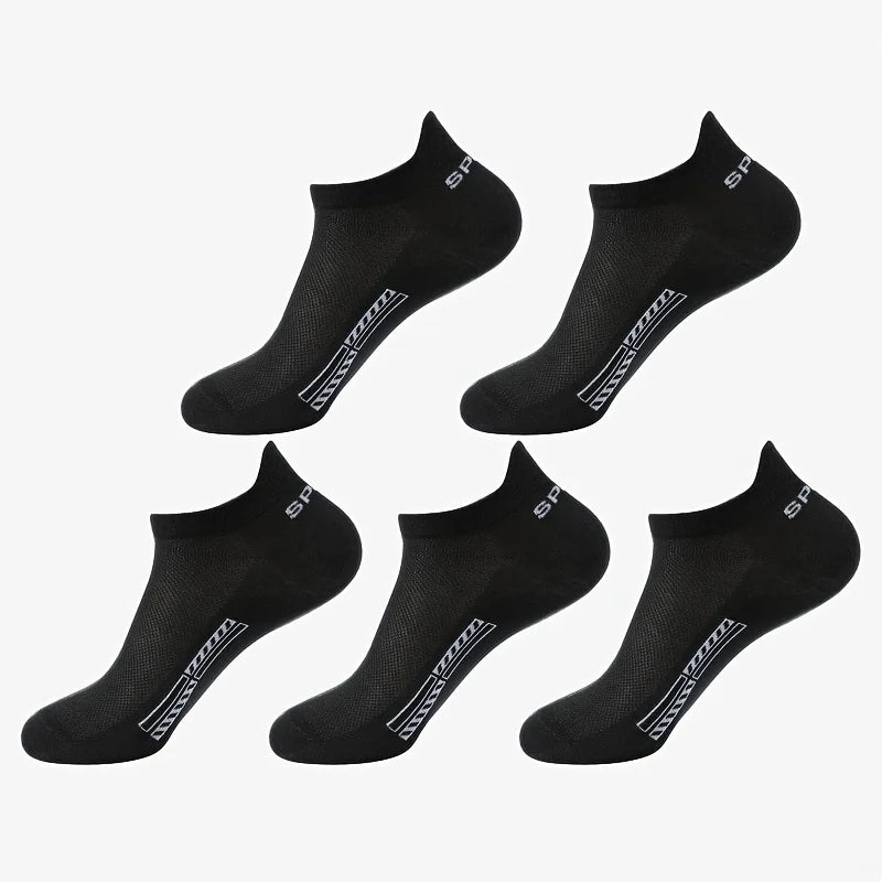 5/10 Pairs Cotton Men's Short Socks Crew Ankle