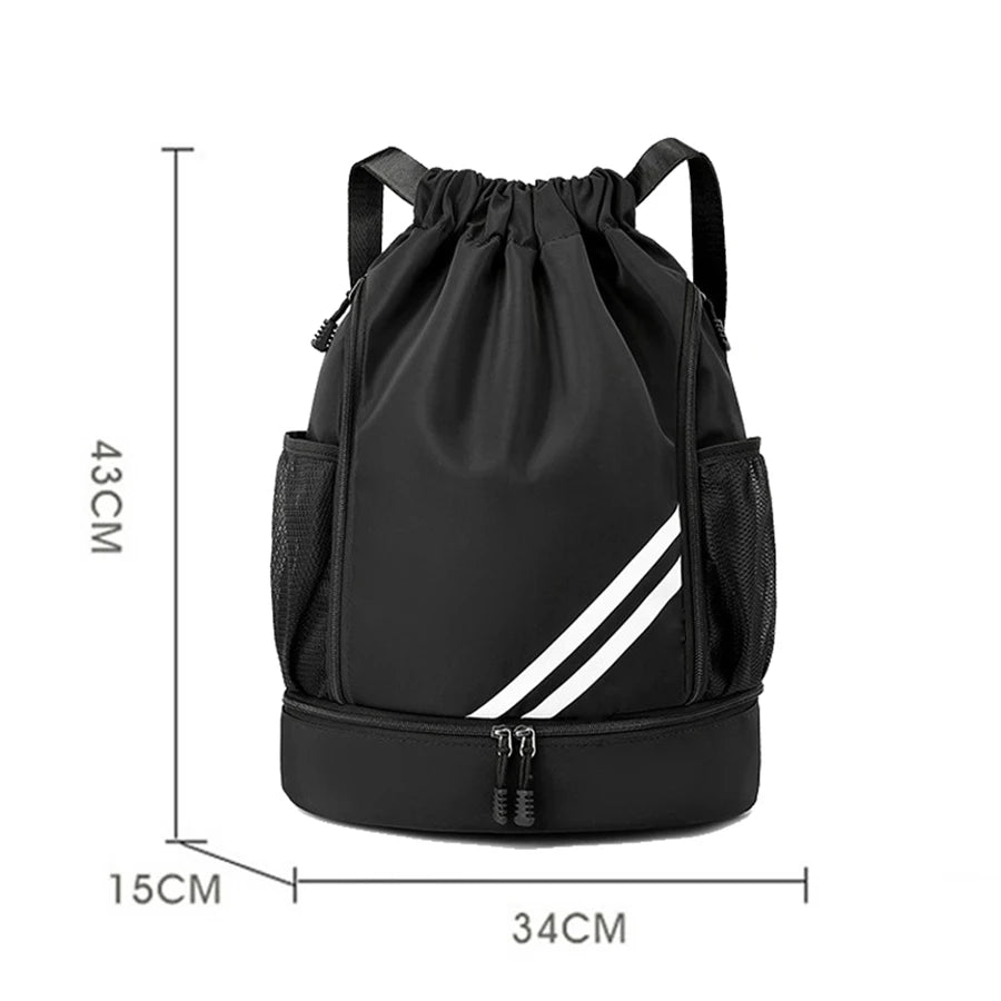Unisex Basketball Drawstring Gym Backpack