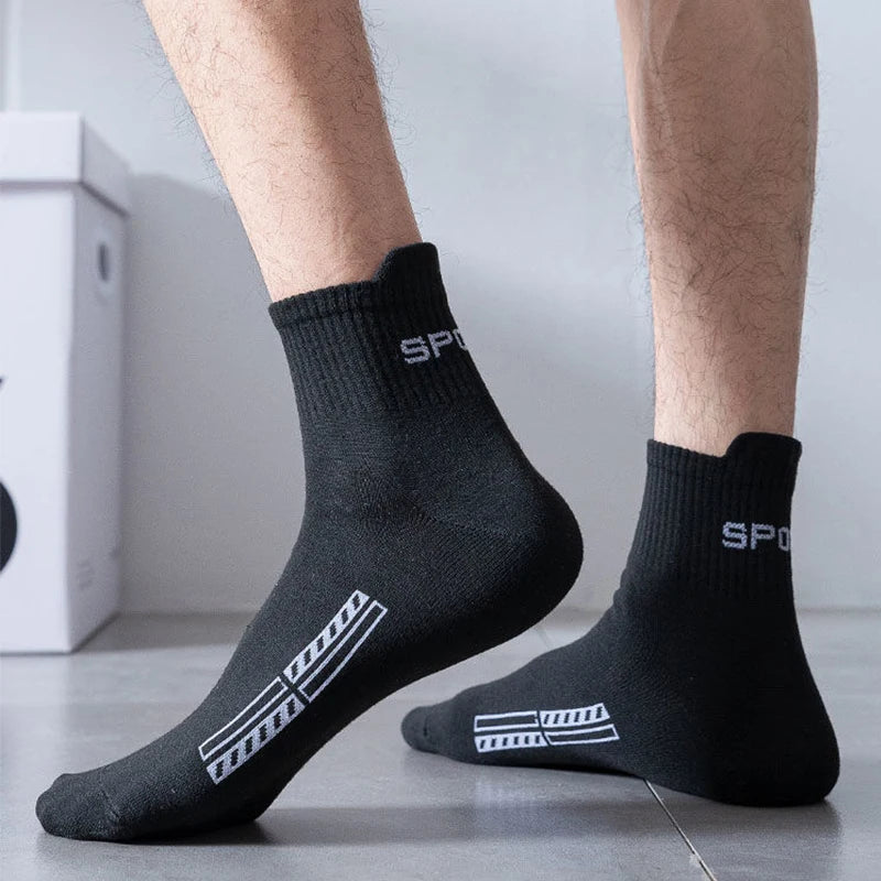 10/20Pairs High Quality Men's Socks Casual Breathable Cotton
