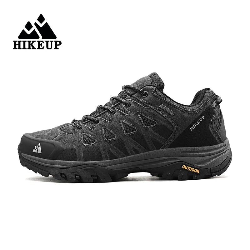 HIKEUP Men's Breathable Lace-Up Hiking Shoes