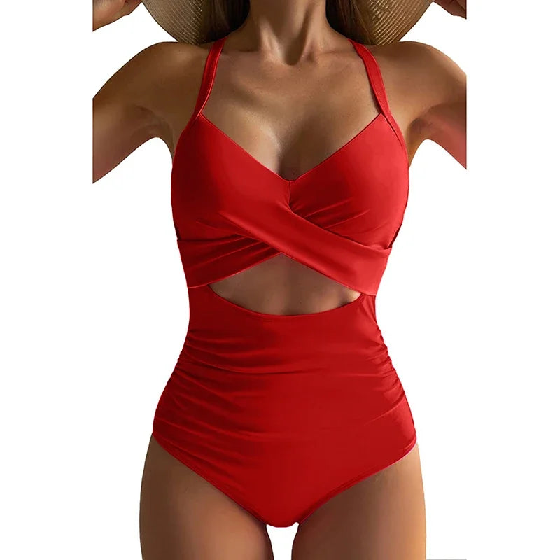 Women's Cross-Back One-Piece Swimsuit, image 27 of 33
