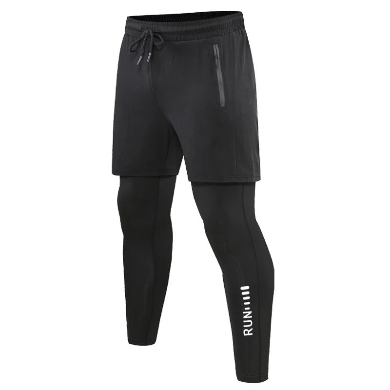 Men's 2-in-1 Double-Layer Running Trousers, image 20 of 20