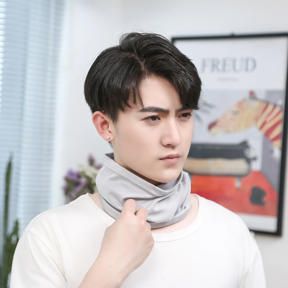 Solid Colour Multi-Use Neck Warmer Tube, image 14 of 31