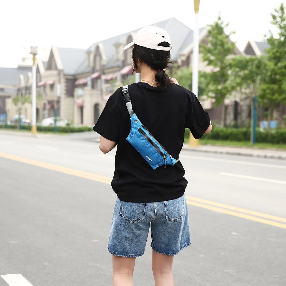 Unisex Nylon Waist and Chest Bag for Running