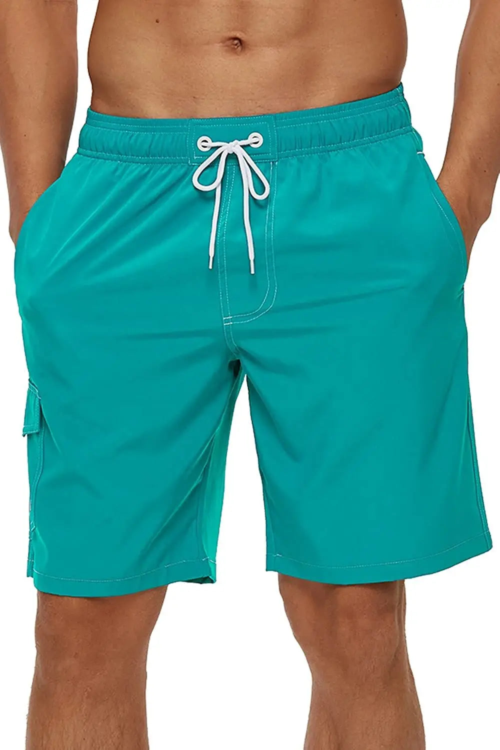 Men's Summer Beach Shorts Swimsuits Mesh Lined Swimwear