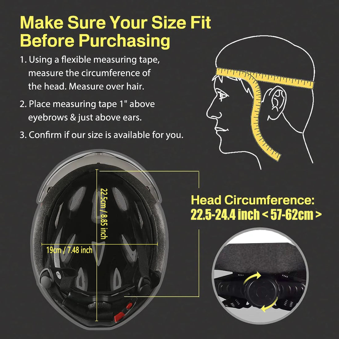Lightweight Cycling Helmet with Goggles