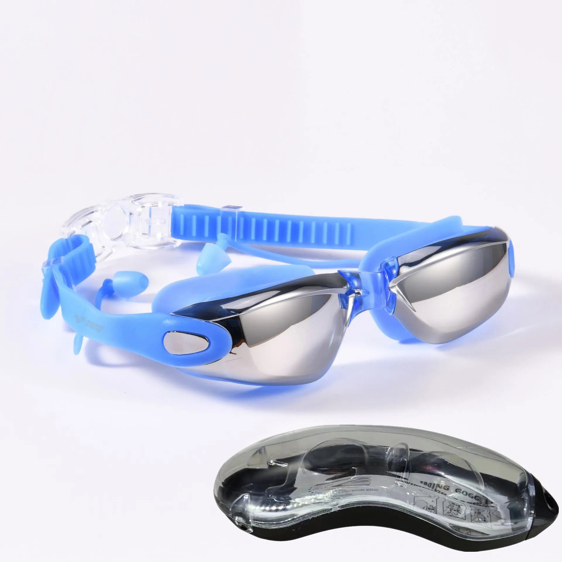 ARENA Professional Adult Anti-fog Swimming Goggles Earplugs Men