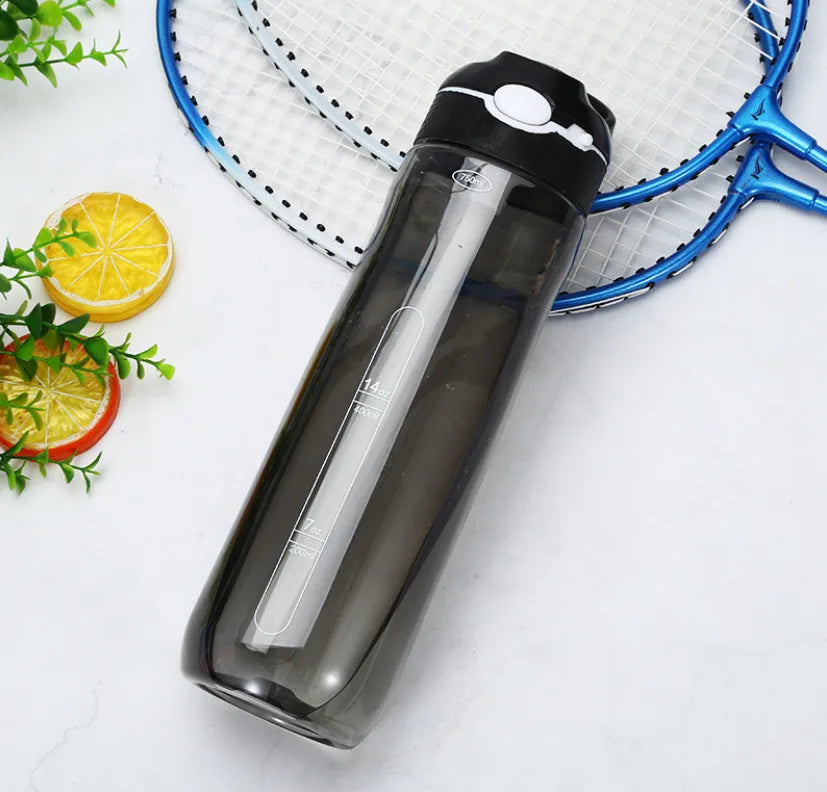 750ml/1000ml Tritan Material Water Bottle Straw Eco-Friendly Durable
