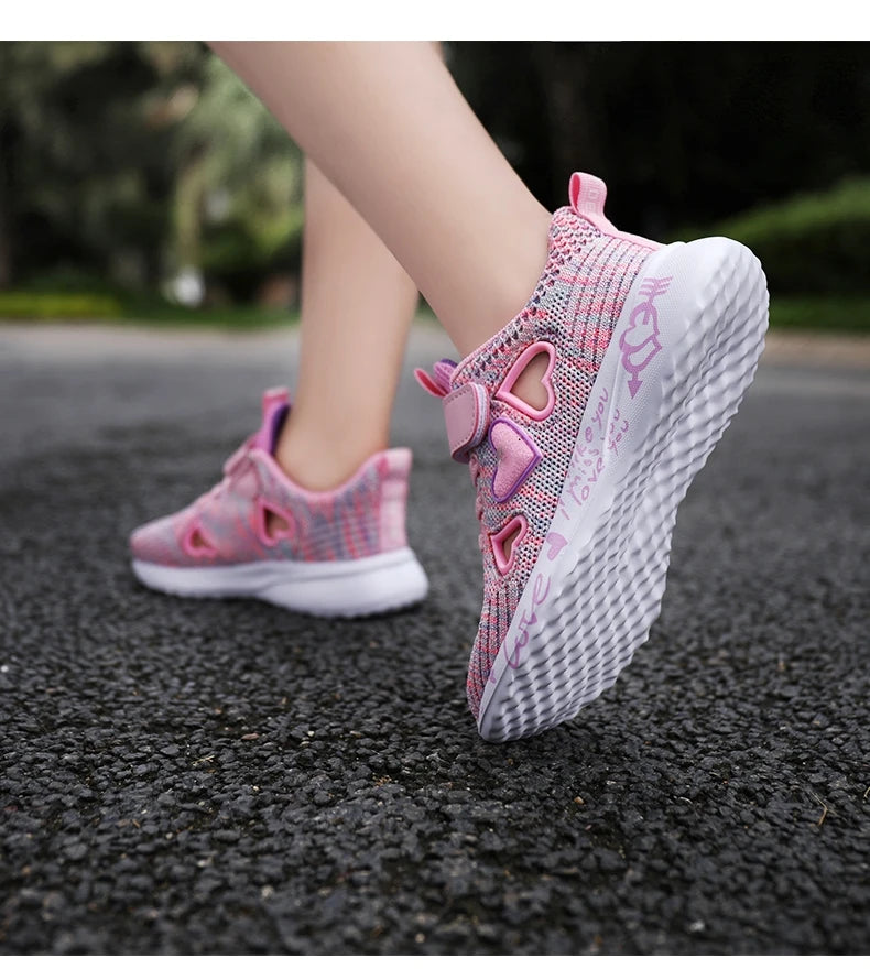 Girls Casual Shoes Light Mesh Sneakers Kids Summer