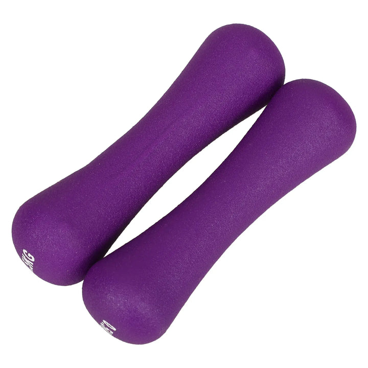 Bone-Shaped Hand Weights, 2 x 0.5kg, Purple