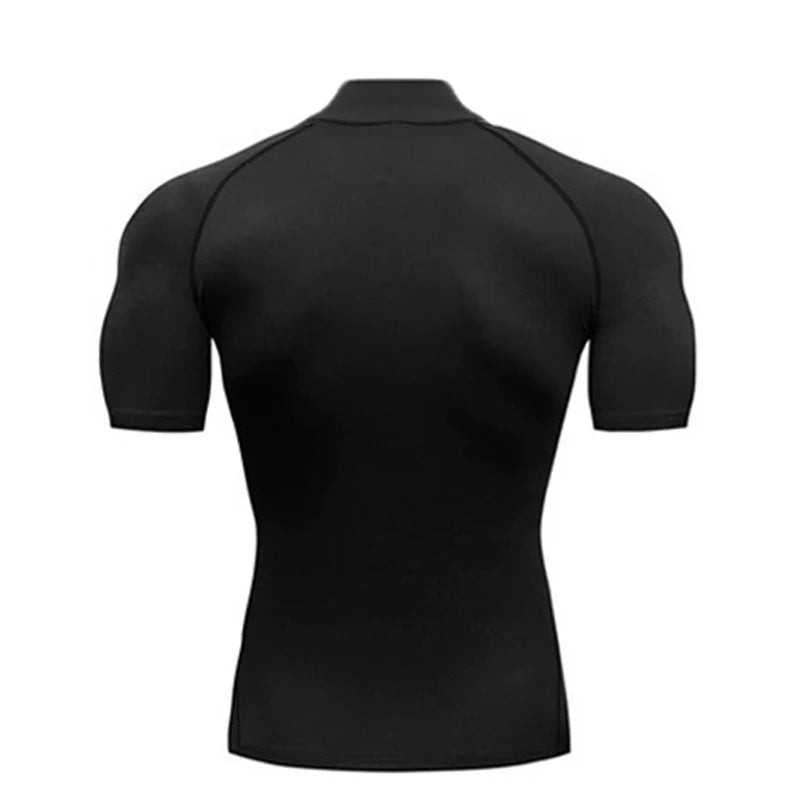 Plain Compression T Shirts Mens Summer Running T-shirts