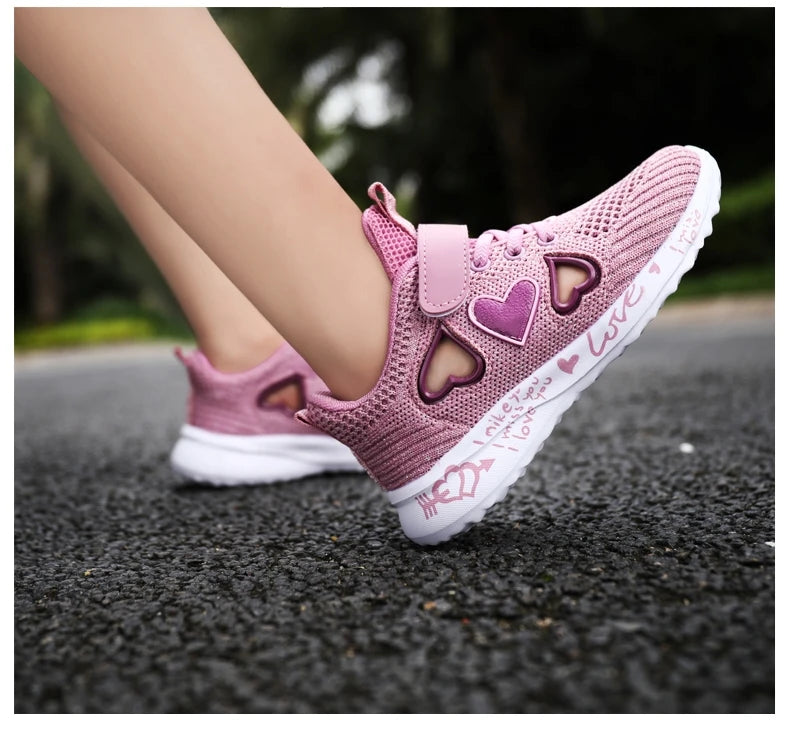 Girls Casual Shoes Light Mesh Sneakers Kids Summer