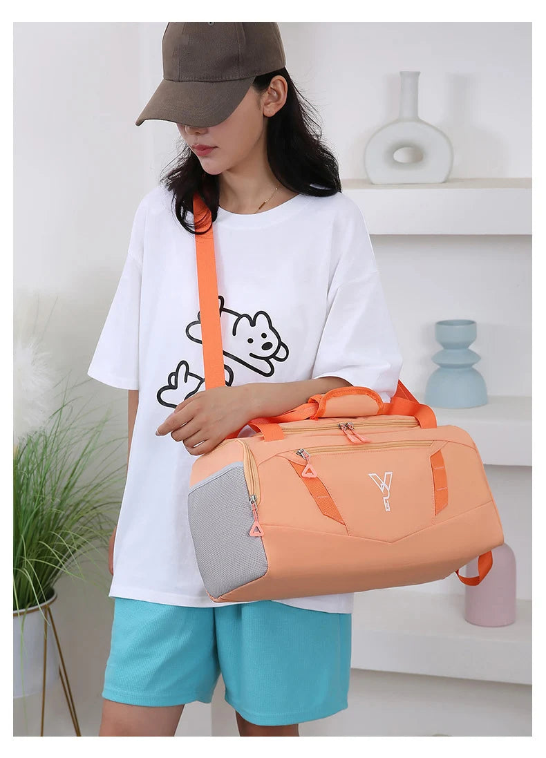 Women's Waterproof Gym Bag with Shoe Pocket