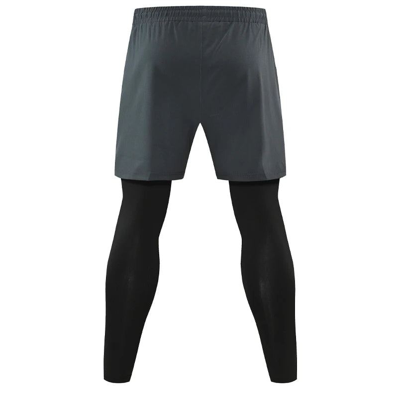 Men's 2-in-1 Double-Layer Running Trousers