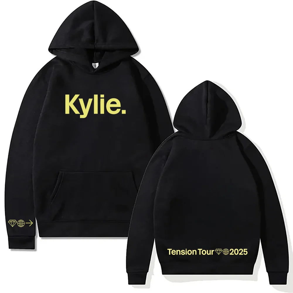 Kylie Minogue Tension Tour Logo Hoodie Hip Hop