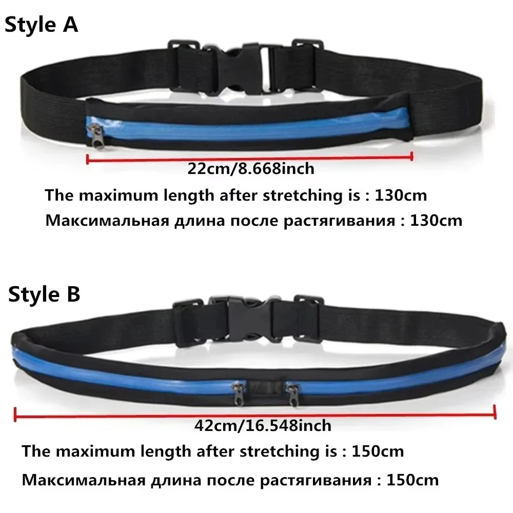 Adjustable Double-Pocket Running Waist Pack, image 3 of 25