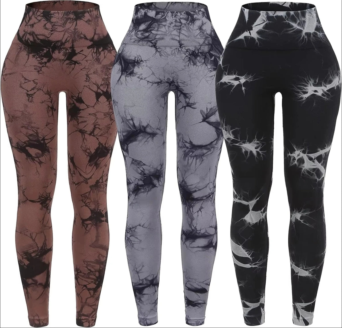 Women's Seamless High-Waist Yoga Leggings, image 3 of 16