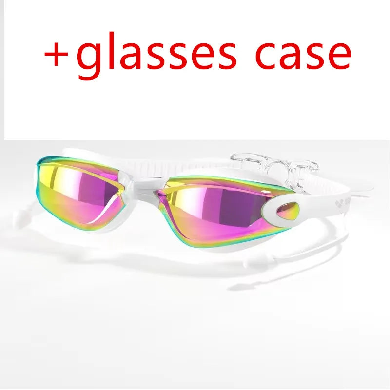 ARENA Professional Adult Anti-fog Swimming Goggles Earplugs Men