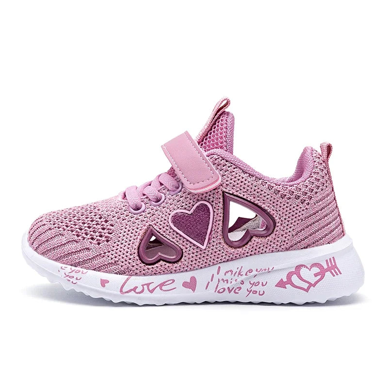 Girls Casual Shoes Light Mesh Sneakers Kids Summer