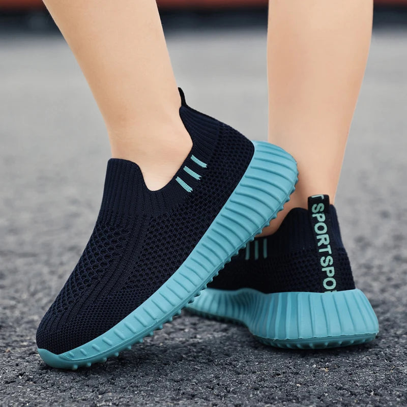Kids' Slip-On Sock-Style Running Trainers, image 16 of 35