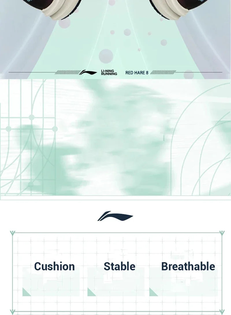 Li-Ning Men RED HARE 8 Racing Running Shoes