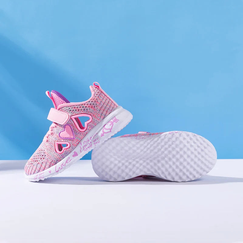 Girls Casual Shoes Light Mesh Sneakers Kids Summer