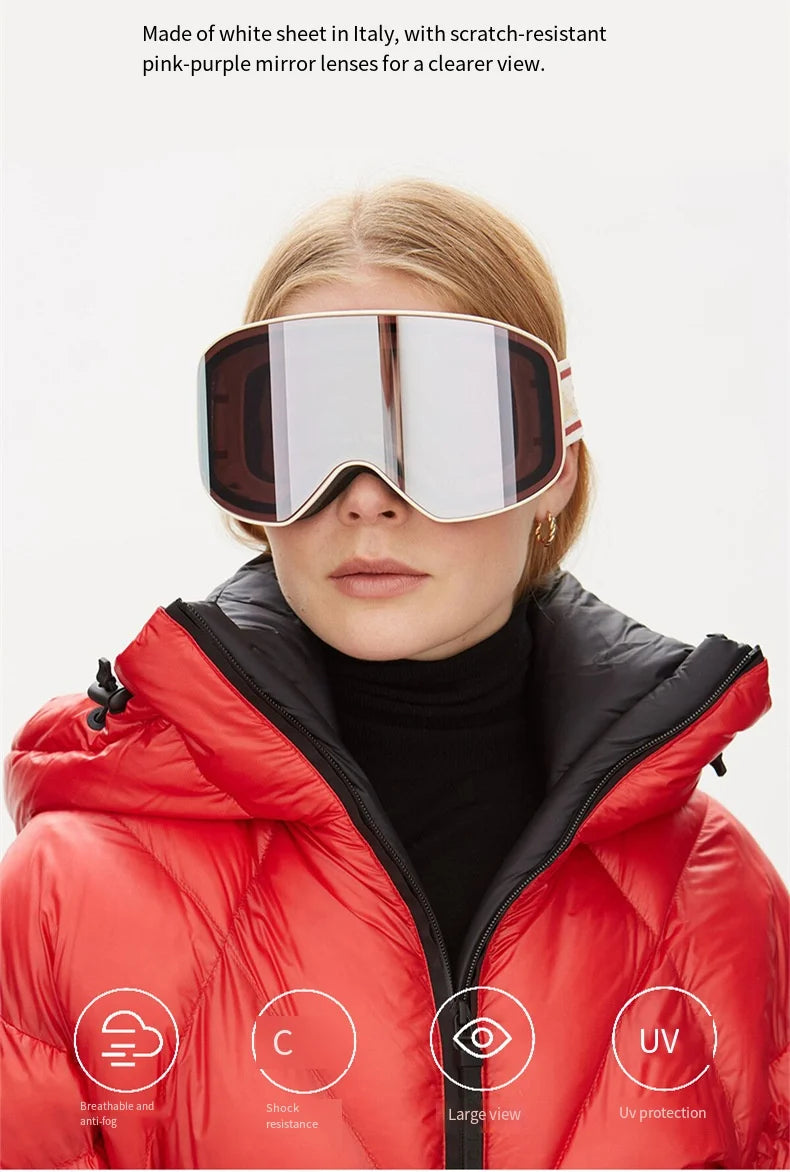 Unisex Anti-Fog Ski and Snowboard Goggles, image 9 of 30