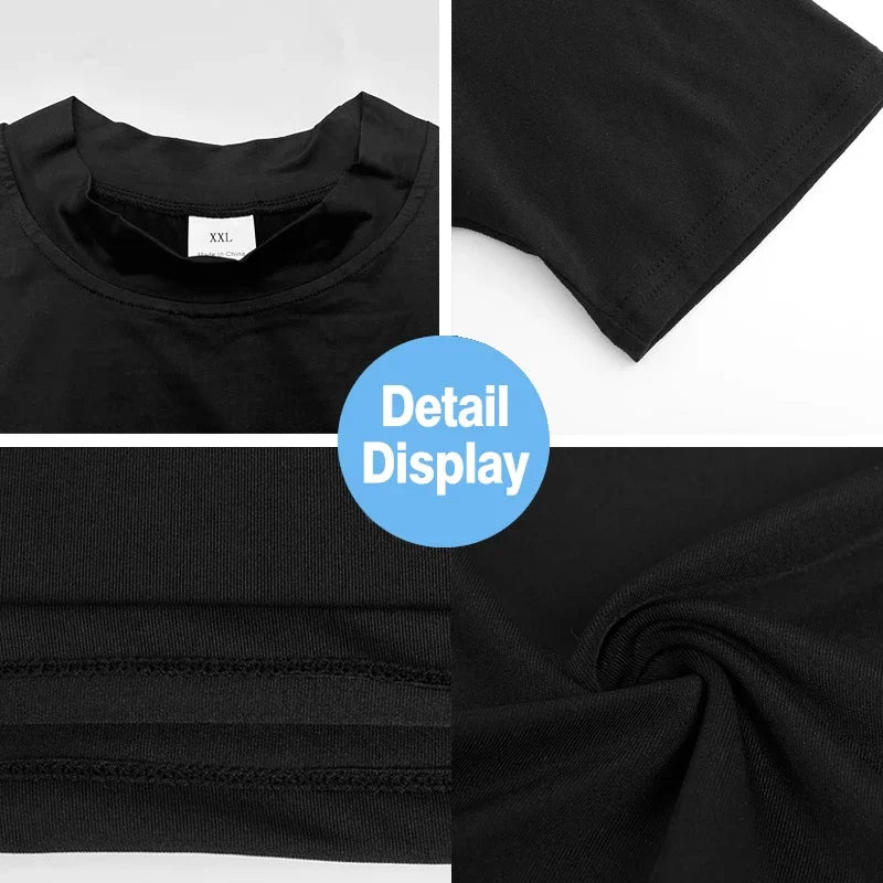 Compression Shirt Men Summer Sportswear Running Vest Elastic