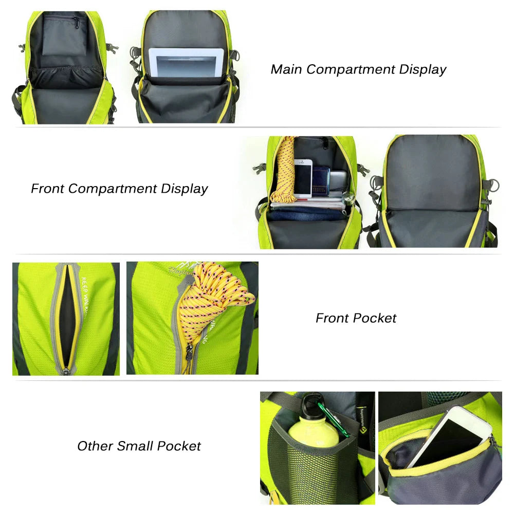 40L Water Resistant Travel Backpack Camping Hiking Laptop