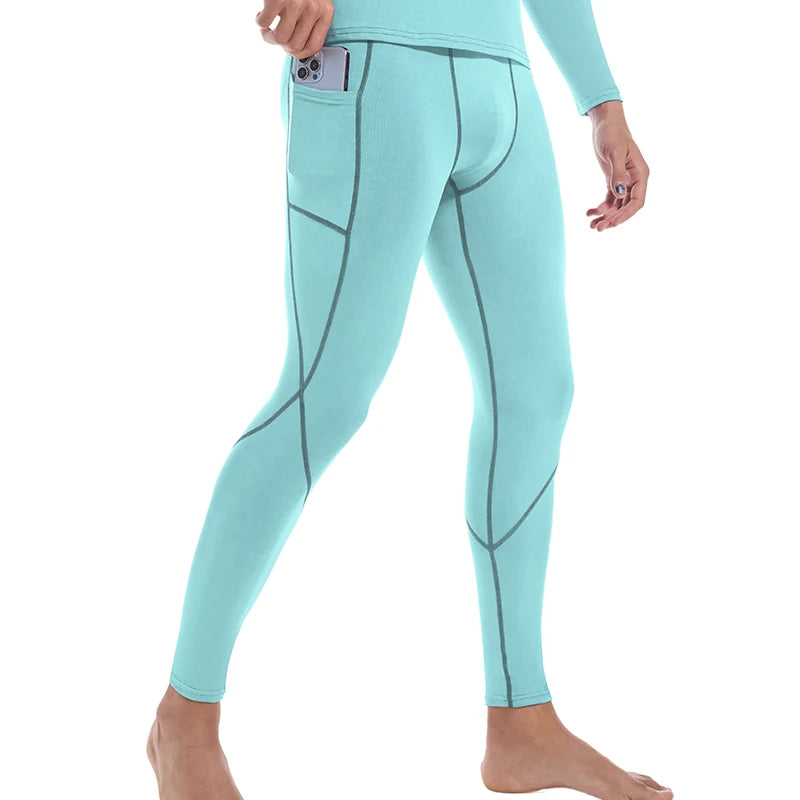 Men Running Leggings Quick Dry Gym Sport Tights