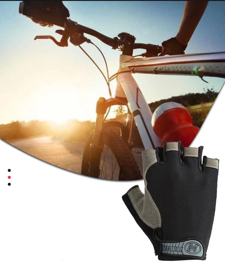 Unisex Half-Finger Anti-Slip Gym Gloves