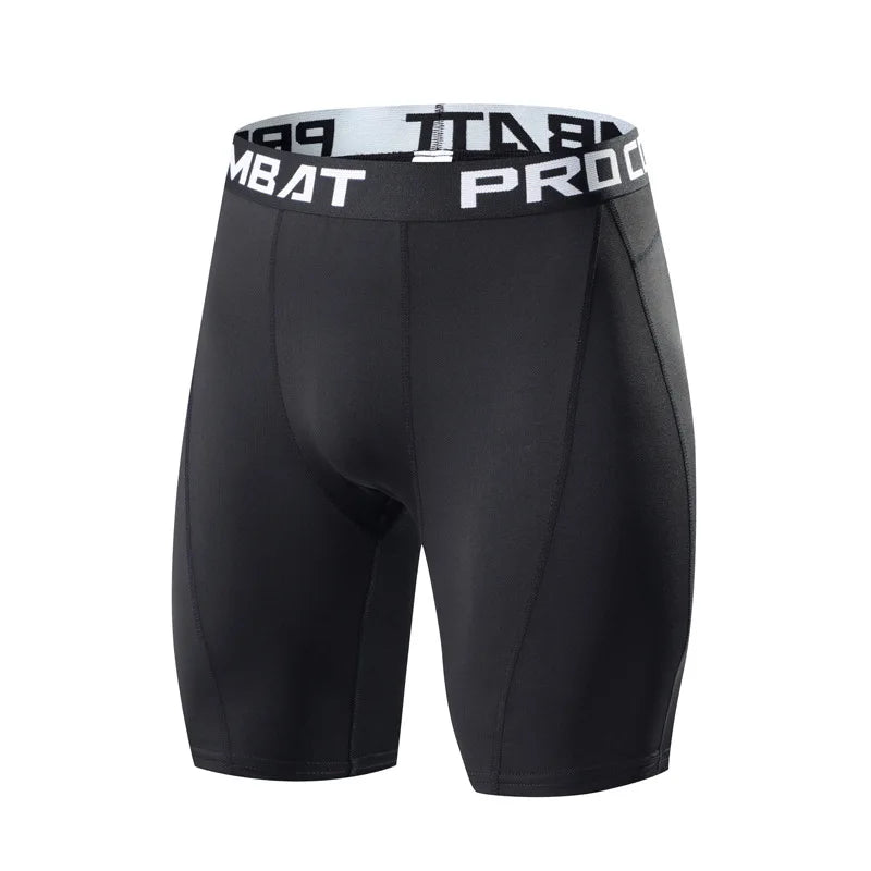 Men's Bodybuilding Compression Gym Shorts