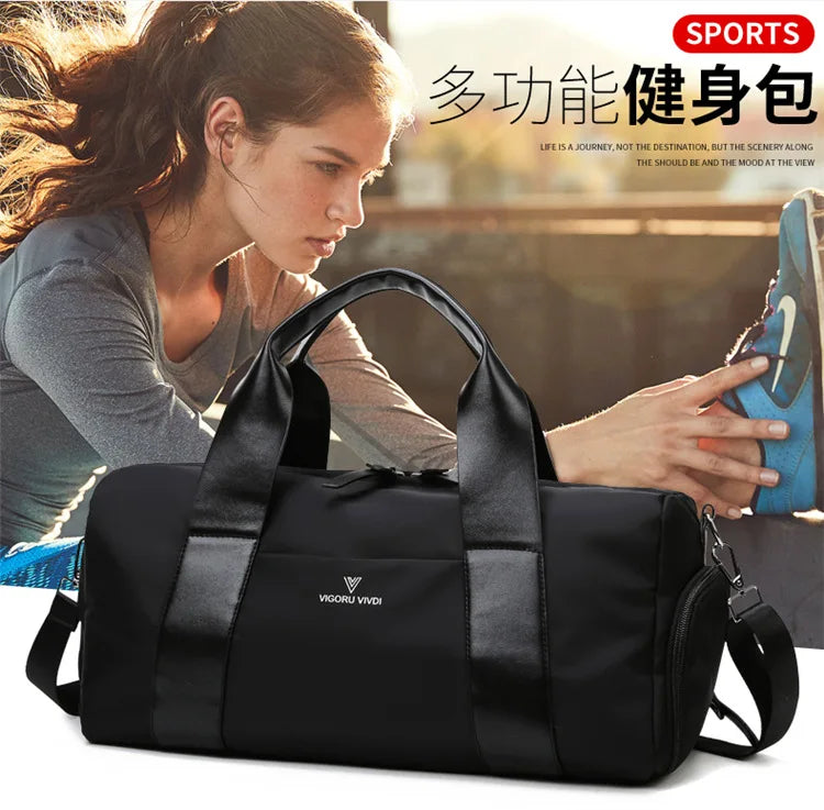 Women's Gym Bag with Separate Shoe Compartment