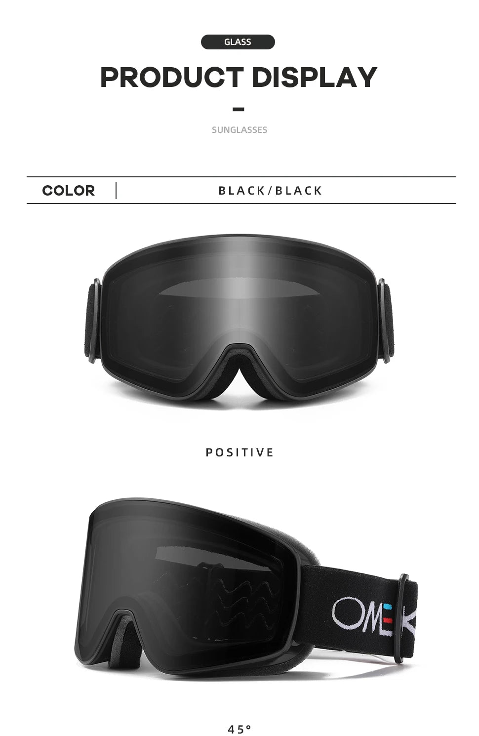 ELAX BRAND NEW Double Layers Anti-Fog Ski Goggles