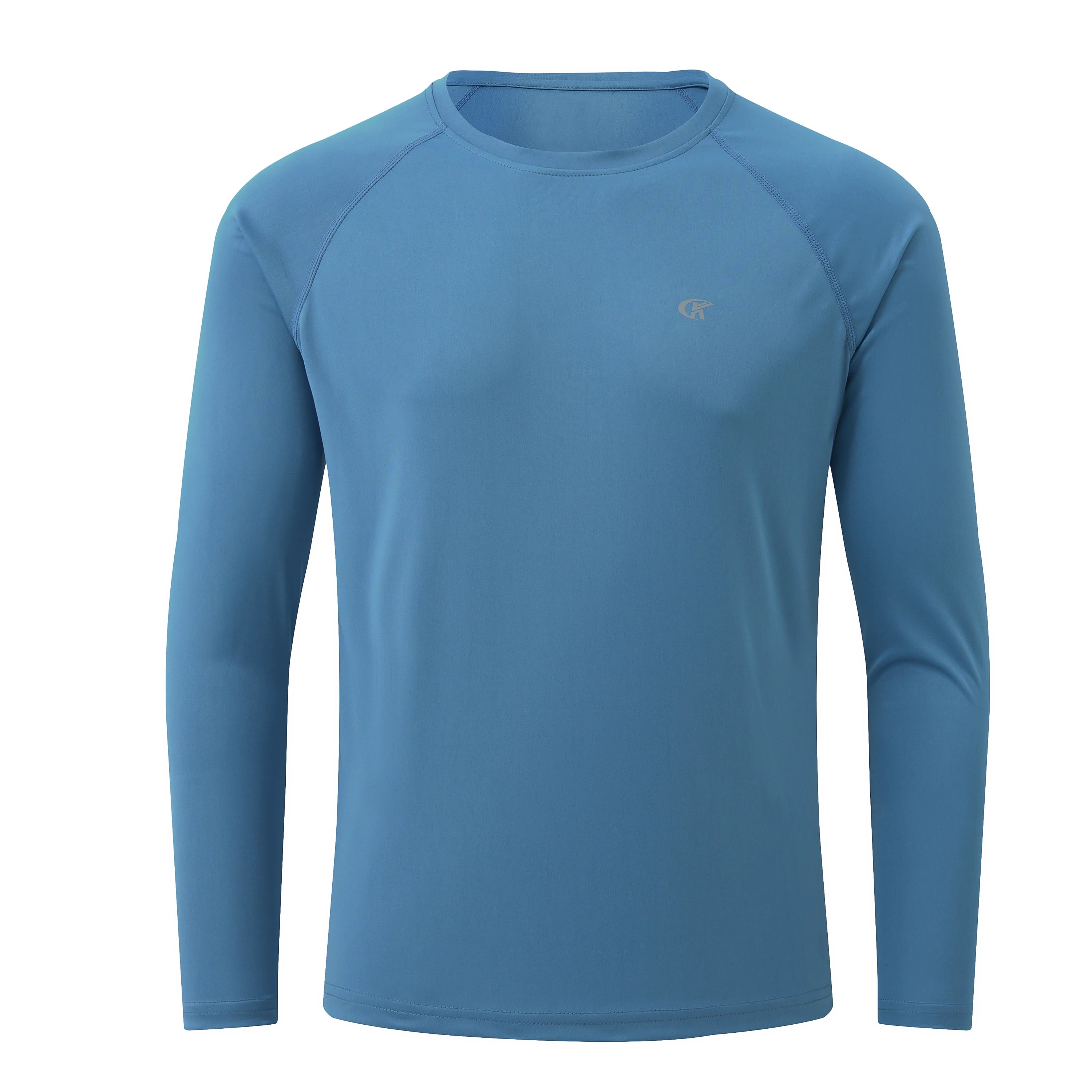 Men UPF 50+ Long Sleeve T-Shirt, Rash Guard