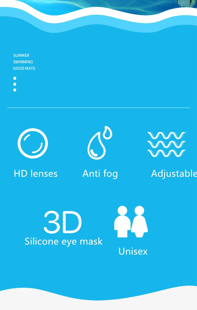 ARENA Professional Adult Anti-fog Swimming Goggles Earplugs Men