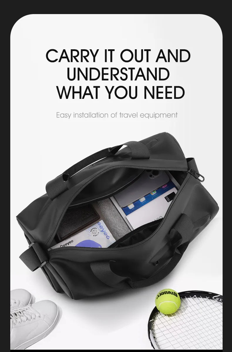 Zipper Large Capacity Oxford Travel Bags Solid Fitness