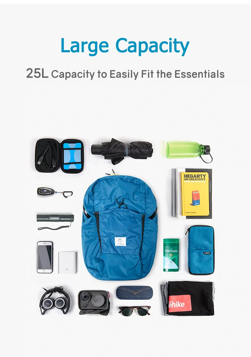 Naturehike Cloudy Goose 18L 22L Silicone Folding Backpack