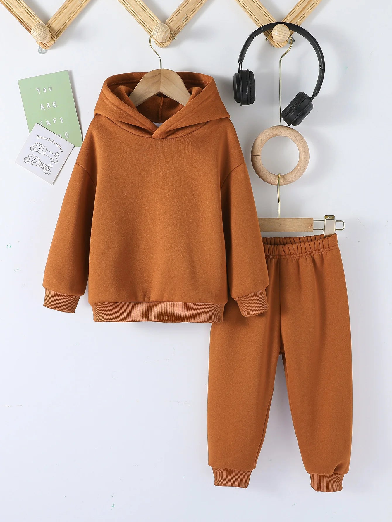 Kids Fashion 2pcs Pullover Hoodie+Pants Suits 1-8Y Years