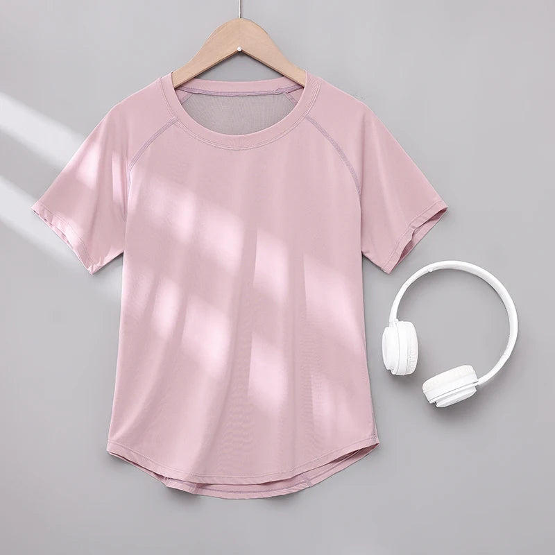 DRUR Yoga Tops Sportswear Woman Gym Shirts Breathable