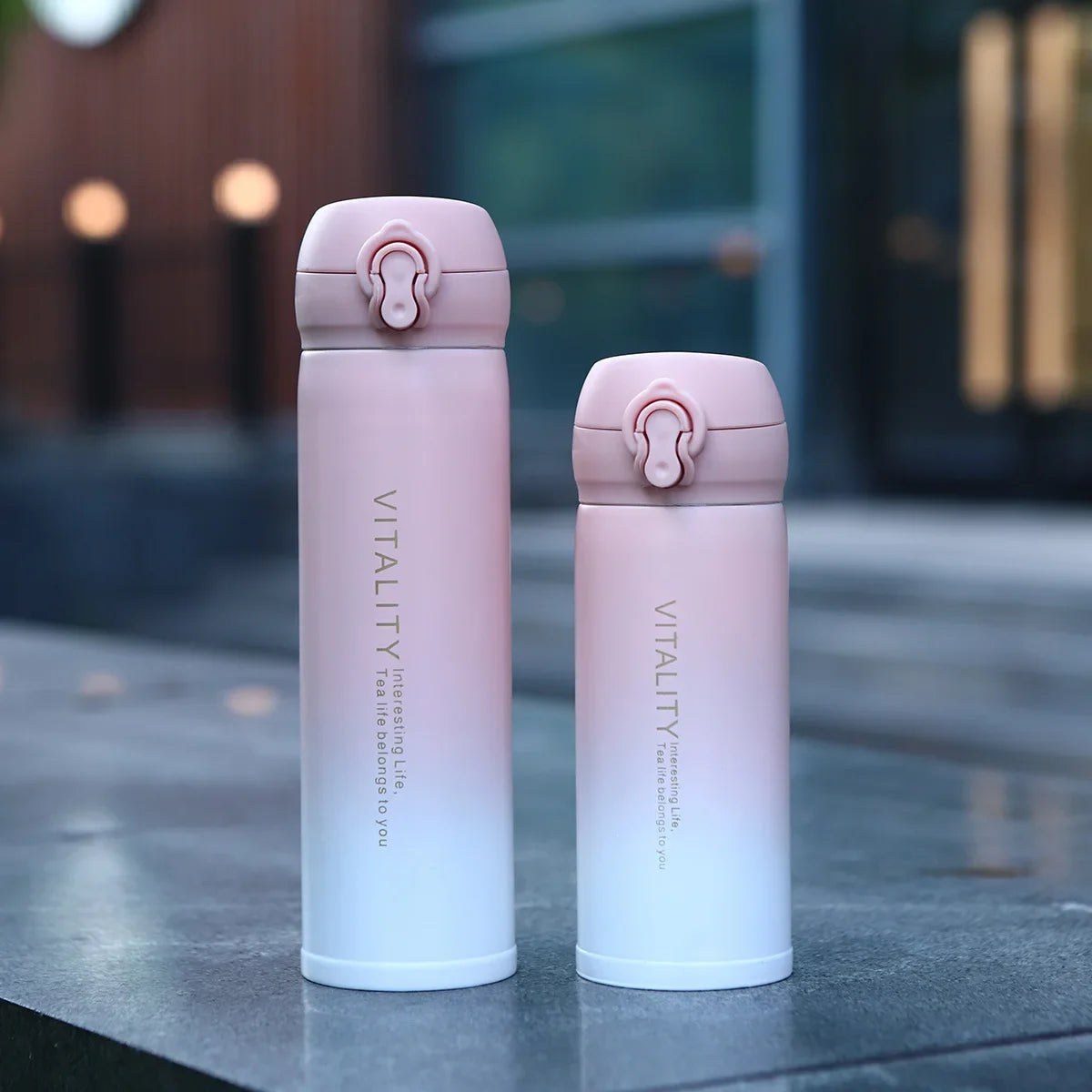 350/450ml Gradient Portable Thermal Insulation Vacuum Tumbler Cup