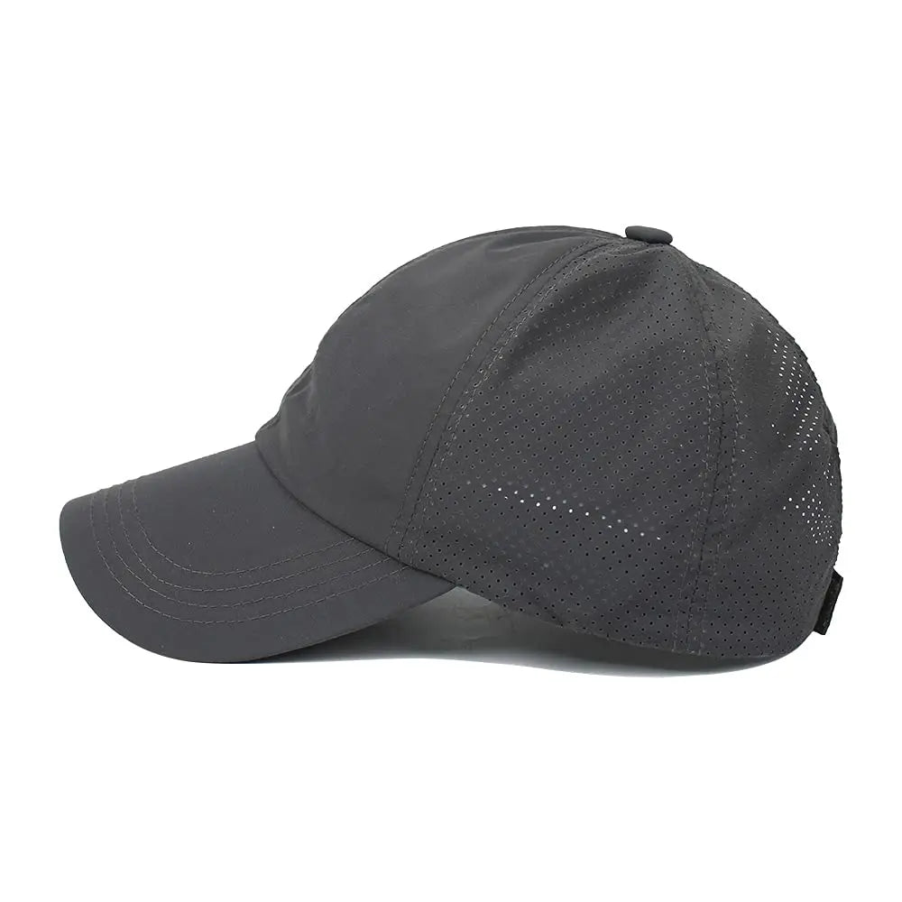 Quick Dry Ponytail Baseball Caps Women Criss Cross