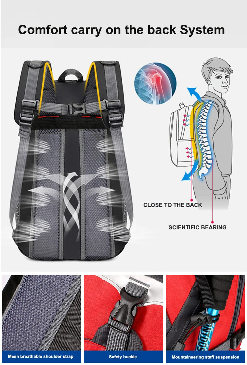 New Unisex Travel Backpack Women Men Outdoor Hiking