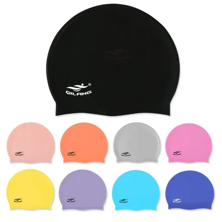 Adult Silicone Swimming Cap, 10 Colours