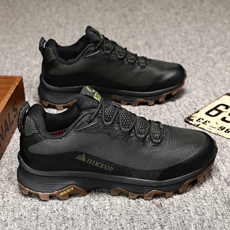 HIKEUP Outdoor Running Shoes Men Women Anti-skid Hiking
