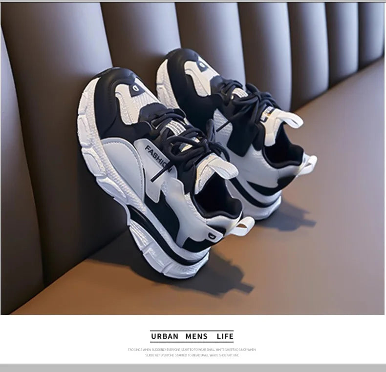 Girls' Spring-Autumn New Sports Shoes: Breathable Mesh Upper