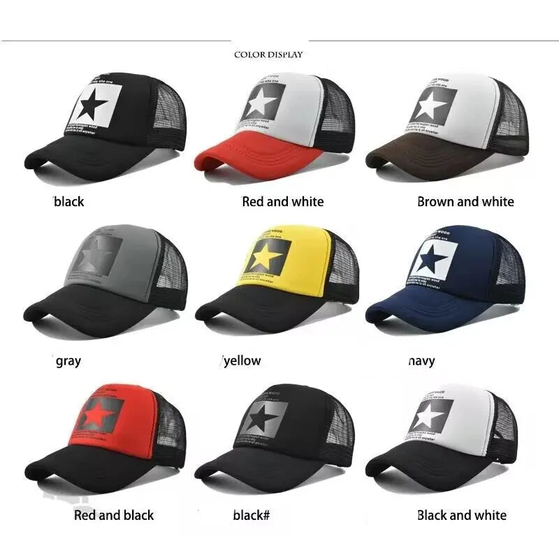 Fashion Spring Baseball Cap Snapback Mesh Hats Hip