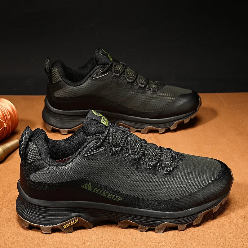 HIKEUP Outdoor Running Shoes Men Women Anti-skid Hiking